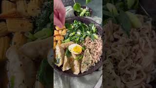 VEGETARISCHE DUMPLING RAMEN MAKEN 🍜⁠ RECEPT Bettyskitchennl [upl. by Stamata]