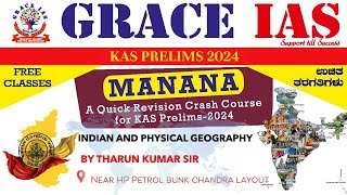 INDIAN AND PHYSICAL GEOGRAPHY  MANANA  GRACE IAS  THARUN KUMAR [upl. by Eniluqaj259]