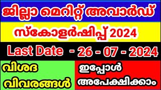 District Merit Scholarship 202324Apply Now Documents Full Details [upl. by Alvinia14]