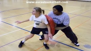 Blocking Pad Example for Youth Basketball Coaching Tips Drills Skills [upl. by Ahlgren]