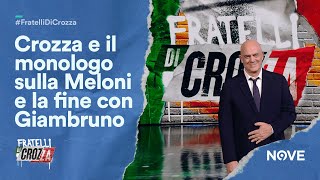 Crozza e il Monologo sulla fine della storia tra Meloni e Giambruno e i fuori onda di Striscia [upl. by Nations556]