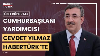 Cumhurbaşkanı Yardımcısı Cevdet Yılmaz Habertürkte  Özel Röportaj  9 Mart 2024 [upl. by Neelyahs693]