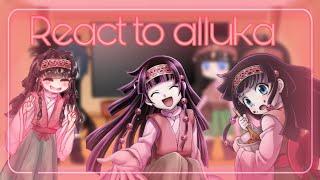 Black butler react to alluka zoldyck  gacha react [upl. by Innig]