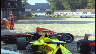 F1 2000 Monza Start Crashes  Alternate and Reverse Angles [upl. by Nnav]