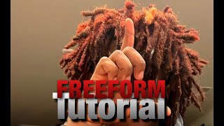 HOW TO GET FREEFORM DREADSLOCS fast and easiest way [upl. by Rekoob]