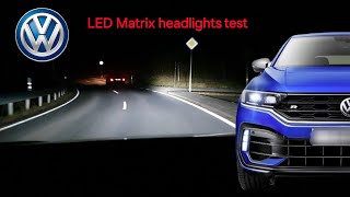 2024 VW TROC LED Matrix headlights Test  nightdriving  15 TSI 110kW  POV Driving [upl. by Schenck]