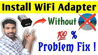 How to download and install wifi adapter in computer without cd  install wifi driver without cd [upl. by Dnomde]