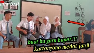 Kartonyono medot janji cover kentrung versi anak SMK [upl. by Nosned]