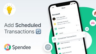 How to Add a Scheduled Transaction in SPENDEE App [upl. by Sarah]