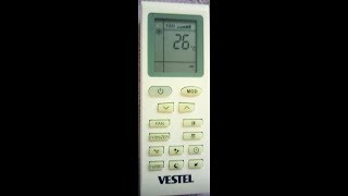 Vestel İnverter Klima Kumandası Kullanımı Tanıtımı [upl. by Jerrine]