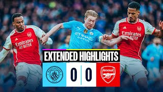 Man City 00 Arsenal  EXTENDED HIGHLIGHTS  Both sides share a point after draw at the Etihad [upl. by Suidaht]