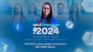 Reprise RESUMO sobre abate humanitário EM UMA AULA  Medicina Veterinária [upl. by Damali]