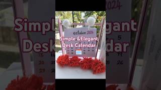 Simple ampElegant desk calendar 🗓️ youtube youtubeshort diyeasybtschattambees [upl. by Aisayn]