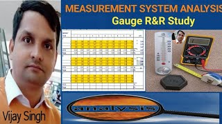 Gauge RampR  Repeatability amp Reproducibility Study for Variable Gauge  Practically By Vijay Sir [upl. by Adidnere878]