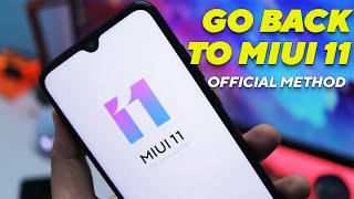 OFFICIAL WAY to Downgrade From MIUI 12 To MIUI 11  Fastboot Method [upl. by Aremat]