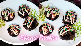 Easy Biscuit Truffles Recipe  NoBake Dessert in Minutes diwalisweets [upl. by Fineberg]