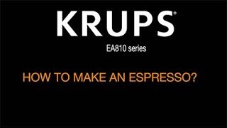 KRUPS EA810  How to make an Espresso [upl. by Petronella740]