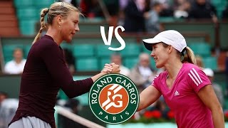 Henin vs Sharapova  2010 Highlights [upl. by Nickola]