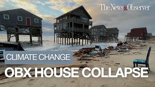 Oceanfront home collapses on Outer Banks the eighth in past four years [upl. by Auqeenahs769]