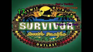 Survivor Seasons 145 FULL RANKING [upl. by Aiouqahs]