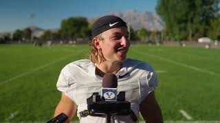 Parker Kingston  BYU Football  Media Availability  Baylor  September 25 2024 [upl. by Areis552]