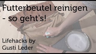 So reinigst du den Futterbeutel deiner Tasche  Ledertasche pflegen  Ledertasche reinigen [upl. by Coleville276]