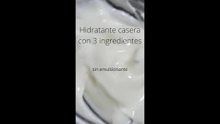 CREMA HIDRATANTE con 3 ingredientes short laalquimica [upl. by Anerda933]