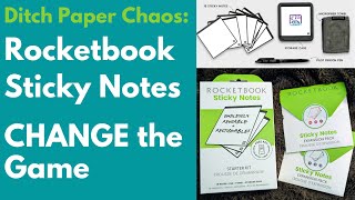 Ditch Paper Chaos Rocketbook Sticky Notes CHANGE the Game Paperless Productivity [upl. by Giesser97]