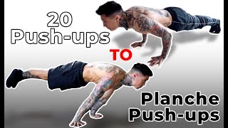 How To Full Planche Pushup  5 Steps [upl. by Luo]