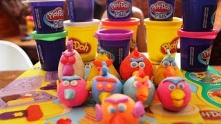 Play Doh Angry Birds Colorful Angry Birds PlayDoh [upl. by Vikki511]