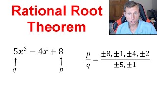 How to use Rational Root Theorem p and q Factoring [upl. by Lesnah]