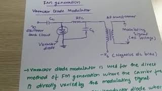 FM generation varactor diode modulator [upl. by Enelra]