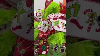 The Grinch Wreath… christmas christmassongs merrychristmas music xmas grinch [upl. by Tsnre622]