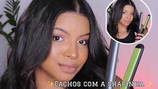 Como faço uma ONDAS cachos com a CHAPINHA no meu cabelo CURTO 😮‍💨🤌🏾 Tuto completo [upl. by Fabe]