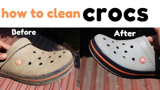 How to clean crocs in 2 minutes [upl. by Ynamreg]