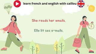 English Speaking  Emmas Daily Routine  La routine quotidienne dEmma [upl. by Aneerol83]