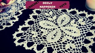 Comment faire un napperon au crochet tuto facile  How to crochet a doily square easy tutorial [upl. by Cirdnek]