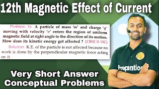 Problem 16 A particle of mass m and charge q moving with velocity v enters the region of uniform ma [upl. by Welby931]