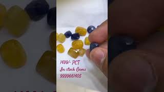 Yellow sapphire and blue sapphire lot 1500 pct only 9999661405 [upl. by Josephson]