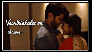 Kali Malayalam Movie  Vaarthinkalee Video Song Whatsapp Status  Dulquer Salmaan Sai Pallavi [upl. by Trabue]