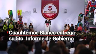 El gobernador de Morelos Cuauhtémoc Blanco ofreció su Quinto Informe de Gobierno [upl. by Wight]