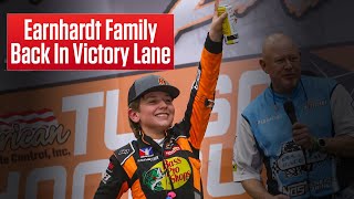 Dale Earnhardts Grandson Wins A Huge Dirt Race  Highlights amp Interview [upl. by Lirba]