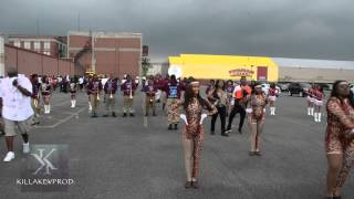 Ecorse vs Benton Harbor vs Mumford High School Marching Bands  2015 [upl. by Stover]