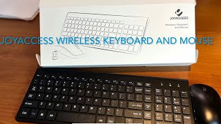 Joyaccess Wireless Keyboard and Mouse Combo [upl. by Euqinu]