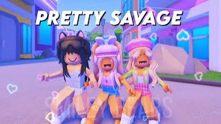 ❤Pretty Savage Edit🖤  Roblox 2021  Miley and Riley [upl. by Ulrica]