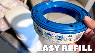 How To Setup amp Refill DIAPER GENIE [upl. by Llenart429]