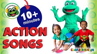 Kids action songs for preschoolers and kindergarten age Movement dance and imagination [upl. by Anihtyc]