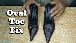 Convert Heels to Classic Front  Modern Oval Toe Makeover Tutorial [upl. by Zachery]