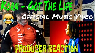 Korn  Got The Life Official Music Video  Producer Reaction [upl. by Roehm]