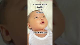 2 months old can now make a sound aahhs and oohhs speechsounds lipreading protactile baby [upl. by Brocklin]